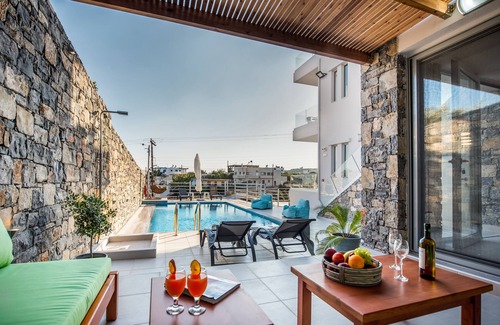 Makry Gialos Appartement | Studio de vacances exclusif dans une résidence nouvellement construite