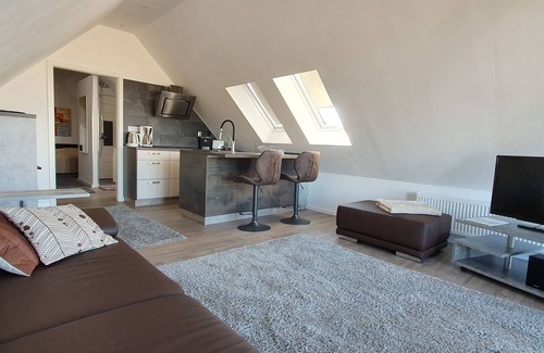 Garz/Rugen Appartement | Appartement exclusif au dernier étage avec grande terrasse sur le toit