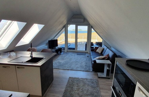 Garz/Rugen Appartement | Appartement exclusif au dernier étage avec grande terrasse sur le toit