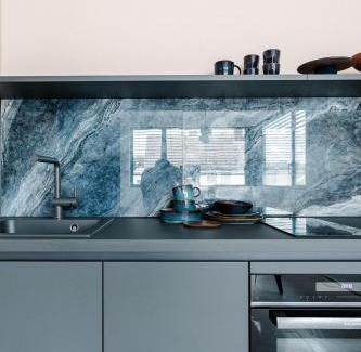 Eschollbrucken Appartement | Exklusive Design Appartement Deep Blue Neubau