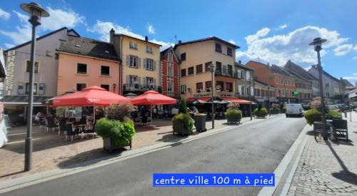 Hericourt Appartement | F3 rez-de-chaussée Centre ville au calme avec Balcon Garage et Netflix