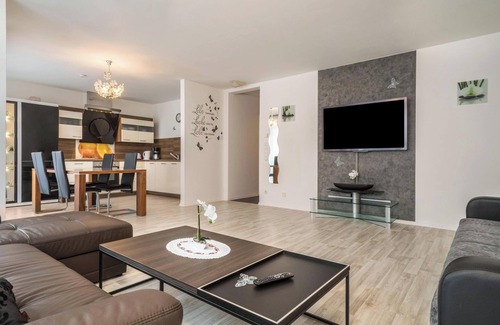 Meersburg Appartement | Familien-Appartement 6 près de la rive du lac de Constance avec Terrasse & Wi-Fi