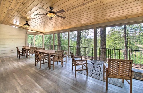 Pinetop Maison | Family Cabin with Game Room! 32 Mi to Sunrise Resort