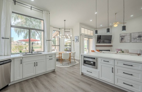 Ocotillo Maison | Resort-Style Oasis! FreeHeatedPoolSpa! GolfView!FirePit! BBQ!PuttingGreen!1Story