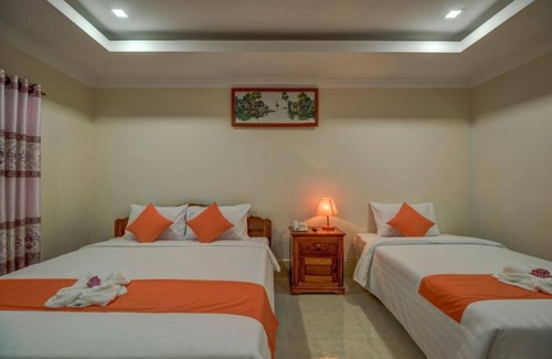 Siem Reap Station Balnéaire | Chambre familiale: 1 lit double et lit simple