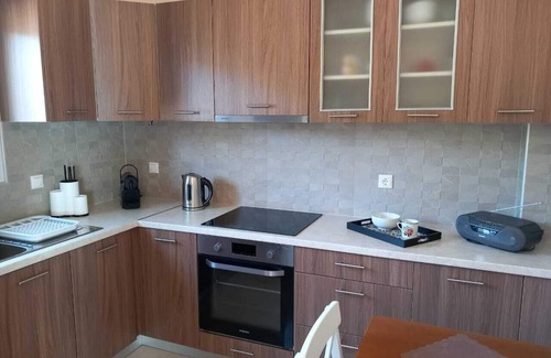 Leivathos Appartement | Family-sized condo with stunning view - Evangelia's Residence