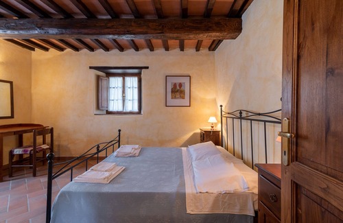 Cortona Autre | Ferme 'Agriturismo Cuiano La Stella' avec vue sur les montagnes, piscine partagée et Wi-Fi.