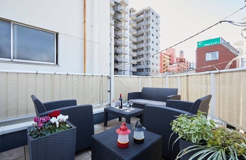 Azumabashi Maison | Feeling great on the rooftop terrace 3 minutes to / Sumida-ku Tokyo