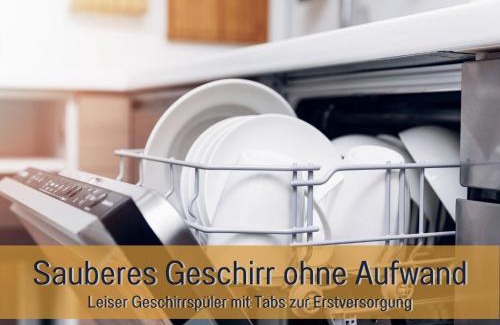 Hockelheim Appartement | Ferienhaus Höckelheim - FeWo Sternentraum - 100qm - 3 Schlafzimmer - bis 6 Gäste - Babies reisen gratis - Balkon, Garten & Grill - Klimaanlage, Raffstores & Fußbodenheizung - Smart-TV - Küche mit Induktionsherd & Spülmaschine - nahe Göttingen