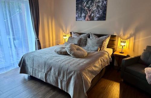 Dolgen am See Maison | Ferienhaus MILA - Pool, Sauna, Whirlwanne, 5000qm Privatgelände mit Bolzplatz