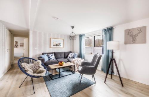Joachimsthal Maison | Ferienhaus Waldgeflüster 70 QM I überdachte Terrasse I 2 Schlafzimmer I Strandnah