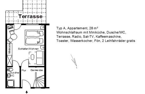 Frauenmark Appartement | Ferienhof Winther 1