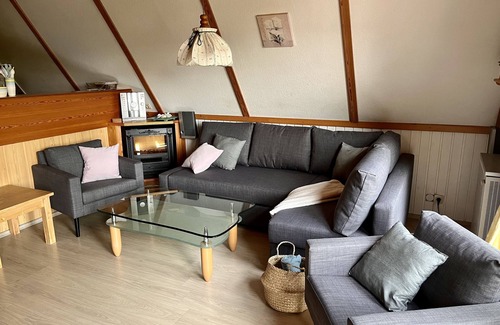 Bad Arolsen Maison | Ferienpark Twistesee, cozy vacation home with sunbathing lawn and lake view