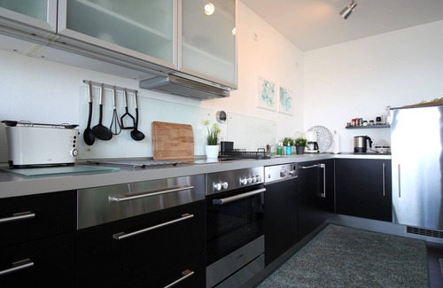 Altefaehr Appartement | Ferienwohnung Bellevue - Panoramablick auf Sund - Ferienwohnung Bellevue