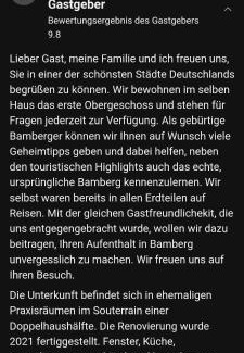 Bamberg Appartement | Ferienwohnung im Hain