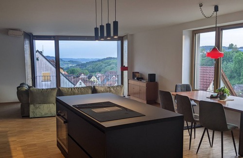 Graefenberg Appartement | Ferienwohnung Kubus 28A am Tor zur Fränkischen Schweiz