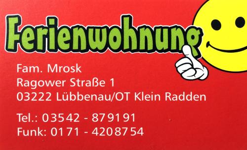 Ragow Appartement | Ferienwohnung Smiley