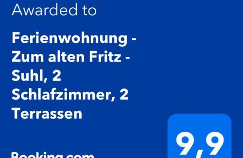 Heinrichs Appartement | Ferienwohnung - Zum alten Fritz - Suhl, 2 Schlafzimmer, 2 Terrassen