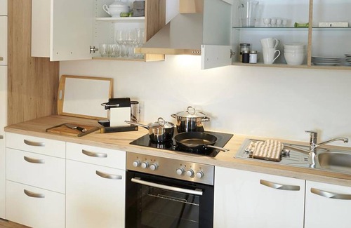 Halbturn Appartement | Fewo 1, Terrasse, Dusche/wc, Gartenseite - Ferienwohnung Halbturn