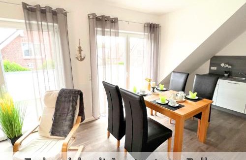 Papenburg Appartement | FeWo "Aurora" große Dachterrasse Neubau 74qm EBK 2 SZ Free WiFi