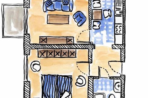 Ortsamt 2 Appartement | FeWo Windsbraut im Landhaus Immenbarg