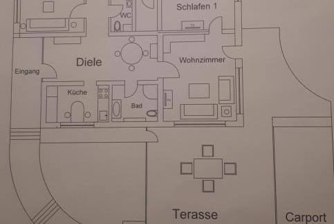 Luegde Appartement | FEWO Zum Golfplatz