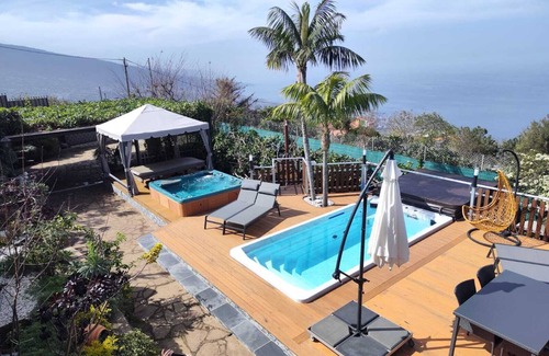 Las Cuevas Chalet De Ski | Finca Vistas al Teide, avec piscine et jacuzzi privé, Wifi et TV Sat