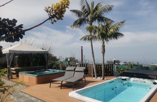 Las Cuevas Chalet De Ski | Finca Vistas al Teide, avec piscine et jacuzzi privé, Wifi et TV Sat