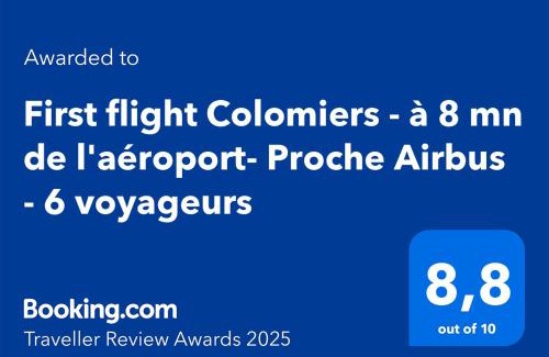 Bascule - Oratoire Appartement | First flight Colomiers - à 8 mn de l'aéroport- Proche Airbus - 6 voyageurs