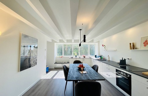 Prora Appartement | Fischerloft: Charming oasis in the heart of Prora, with sauna & sea view!