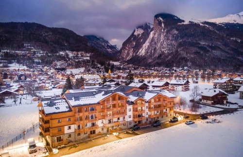 Samoens Appartement | Remise en forme, piscine, sauna, hammam, terrasse, balcon, télévision, casier à ski, 33m², Samoëns