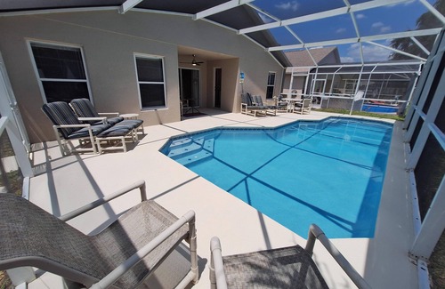 Clear Creek Villa | Five bedroom, three bath home with pool and games room