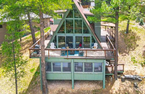 Kachina Village Maison | Flagstaff A-Frame Cabin with Deck and Lovely Views!