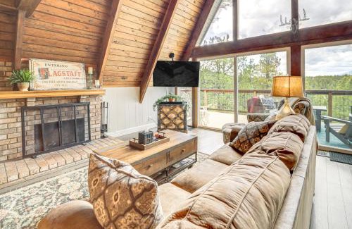 Kachina Village Maison | Flagstaff A-Frame Cabin with Deck and Lovely Views!
