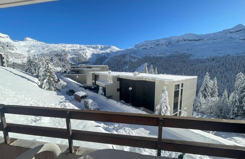 Flaine Appartement | Flaine Forêt, T3 cosy exposé sud, grand balcon avec vue, 2 ch , 6 couchages