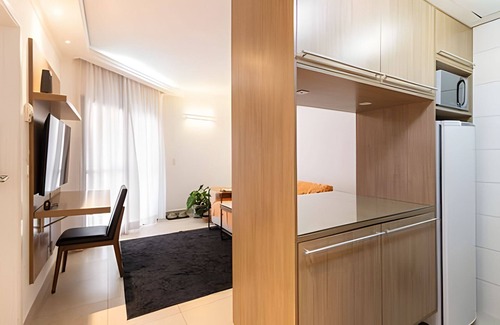 Boqueirao Appartement | Flat com piscina vista-mar em Santos