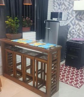 Vila Muriqui Maison | FLAT CSala/Cozinha/Banheiro