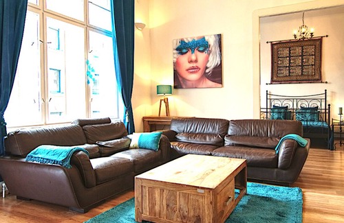 Erzsebetvaros Appartement | Appartement à Budapest Centre, 3 chambres, 3 salles de bain, sauna,