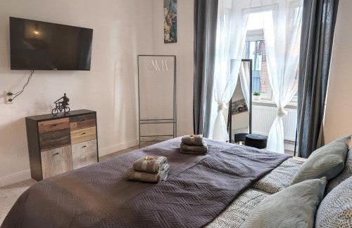 Magdeburg Appartement | Flexibilität pur- perfektes Apartment für Familien und Geschäftsreisende 5 Schlafplätze, Amazon Prime & Parkplatz inklusive