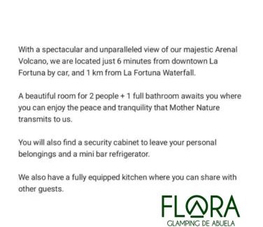 La Fortuna Cabine | Flora Glamping de Abuela