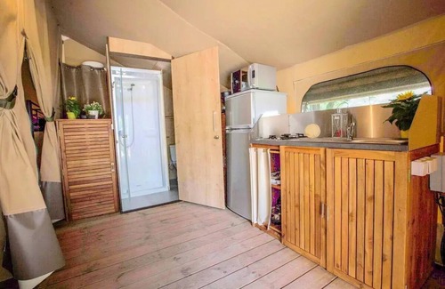 Campagne Maison | Lodge CONFORT 35m² -2 chambres - avec salle de bains et WC + terrasse intégrée 5 personnes