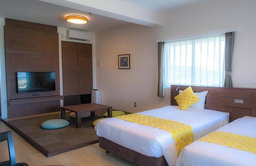 Nakadomari Maison | For 3 people Partial Ocean View Twin vs | Roo / Kunigami-gun Okinawa