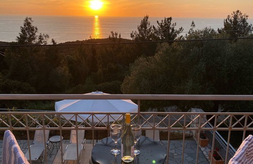 Fiskardo Maison | Four bedroom villa with private pool with stunning views and beautiful sunsets