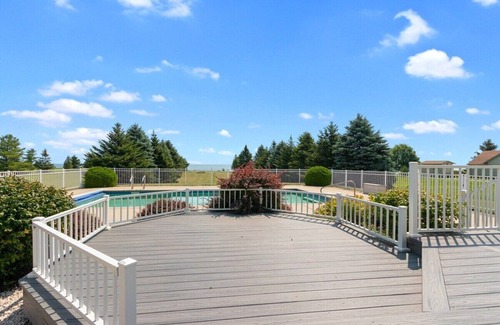 Kewaunee Maison | Freshly Updated Lake Michigan Home, Heated Pool!