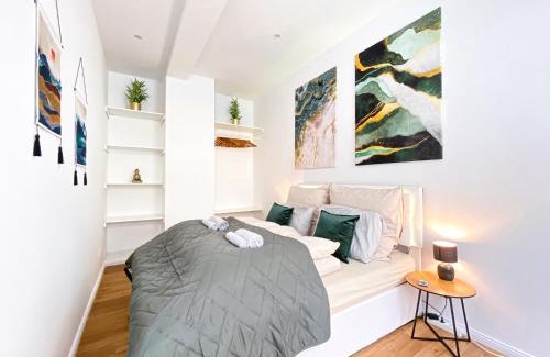 Lindenau Appartement | Freundliche Ferienwohnung mit Regendusche, Küche, Waschmaschine&Trockner, TV, WLAN