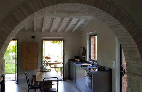 Castellina in Chianti Maison | Maison de campagne Chianti entièrement rénovée, à 10 min de Sienne; une vue imprenable