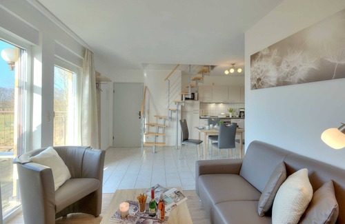 Trassenheide Appartement | *** FW 6 à l'étage avec un grand balcon - *** Ferienwohnungen Wiesenblick