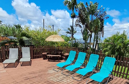 Capesterre-Belle-Eau Cottage | Gîte "Bleu Outremer" 2 à 8 personnes. Piscine privée- Vue Mer