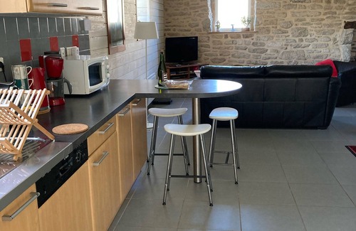 Guiler-sur-Goyen Maison | Gîte de Penn Ar Roz: 3 épis côté mer à GUILER-SUR-GOYEN , 4-5 pers, piscine.