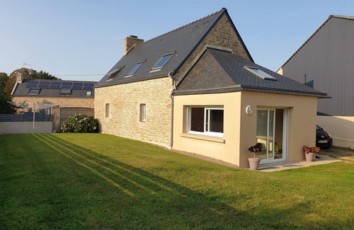 Guiler-sur-Goyen Maison | Gîte de Penn Ar Roz: 3 épis côté mer à GUILER-SUR-GOYEN , 4-5 pers, piscine.